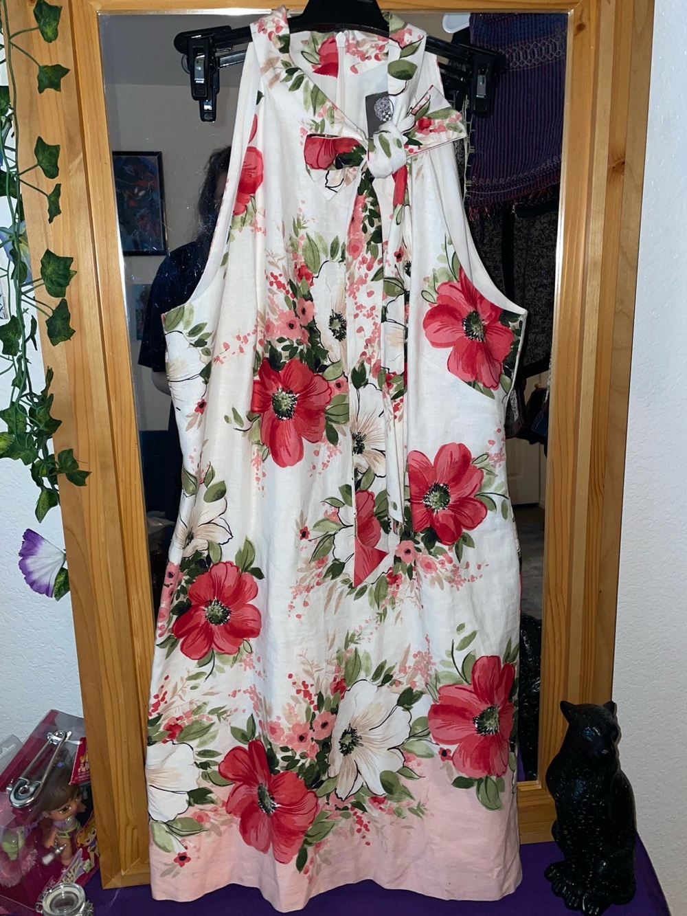 Vince Camuto Floral Halter Dress